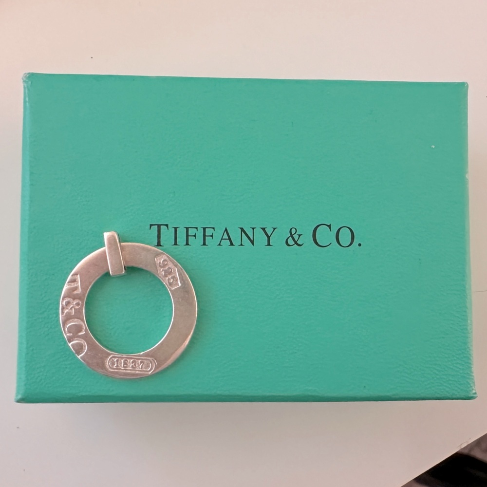 Tiffany & Co. T.&Co. 1837 .925 Sterling Silver Circle Pendant